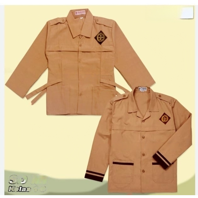 Baju Pramuka Siaga tangan panjang | pramuka SD MI | Seragam Sekolah Kelas 1 2 3 4 5 6