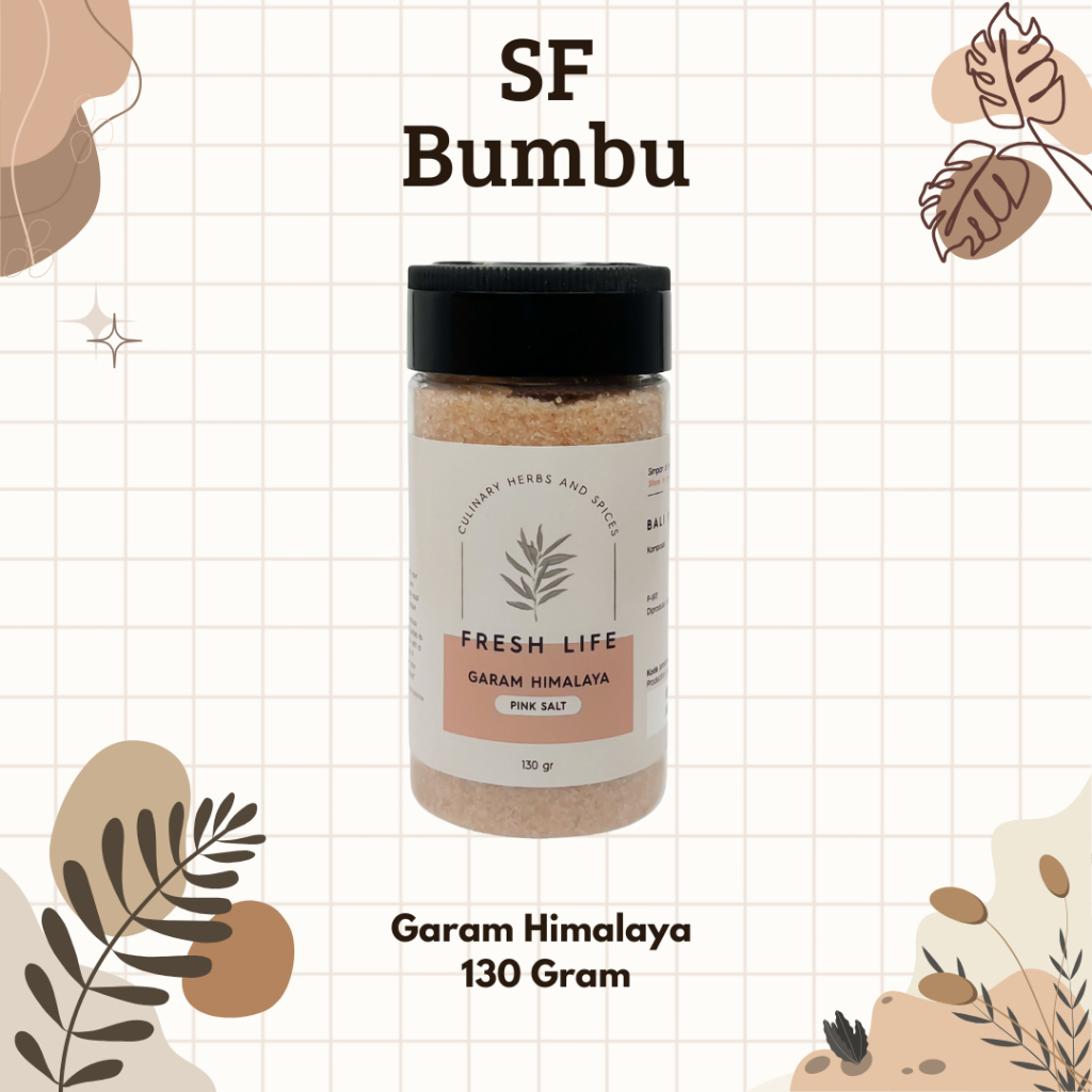 

Fresh Life Garam Himalaya Pink Salt Halus 130 Gram Kemasan Botol Bumbu Rempah Indonesia Alami