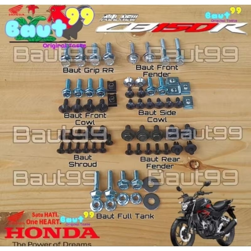 Baut Fullset body Honda CB150R New Baut Fullset body Honda CB150R New