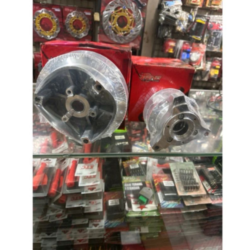 Tromol Set Depan Belakang Chrome Nmax New