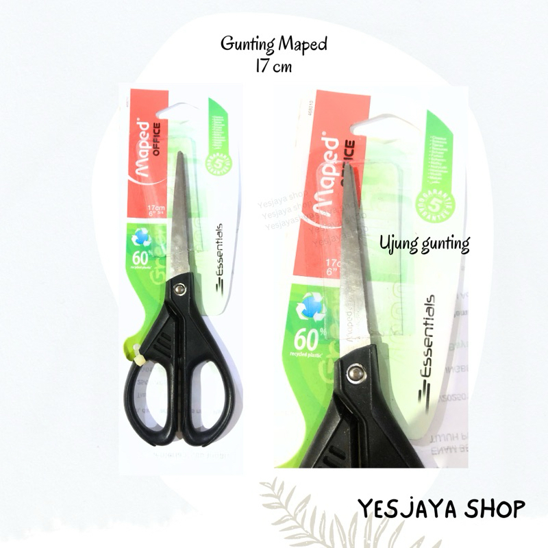 

{1 pc} Gunting Maped Essential Green 17 cm / Maped gunting Essential 17 cm