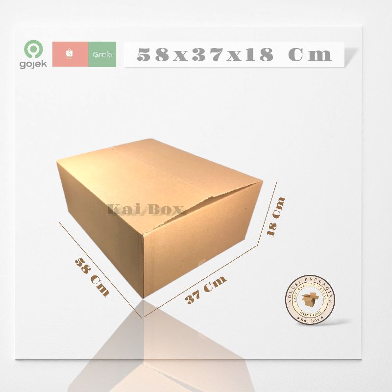 

kardus ukuran 58x37x18 cm kardus pindahan dll singel wall polos