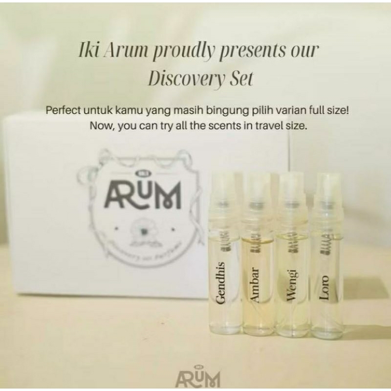 Ikiarum Discovery set Mini Parfume 4 Varian @5ml (Original)
