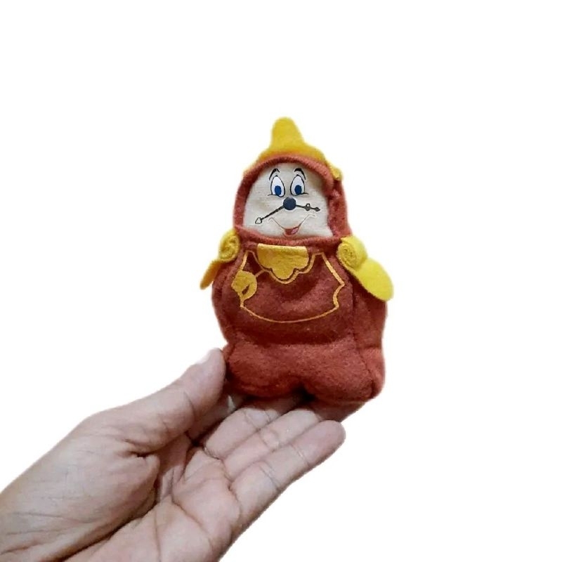 Boneka Cogsworth Beauty And The Beast Original Walt Disney Size 10 cm/ Beauth And The Beast