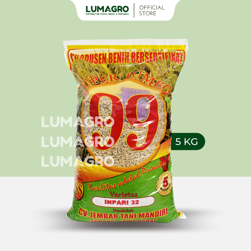 Benih Padi Inpari 32 Subang 99 5kg Bibit Pari Super Jumbo Tahan Wereng dan Hawar Daun