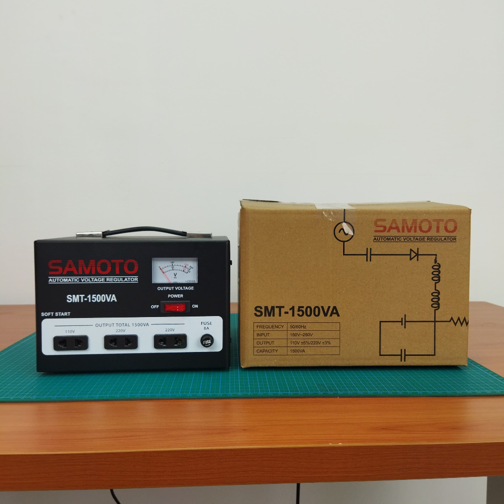 STABILIZER SAMOTO 1500VA - STAVOLT LISTRIK SAMOTO 1500VA