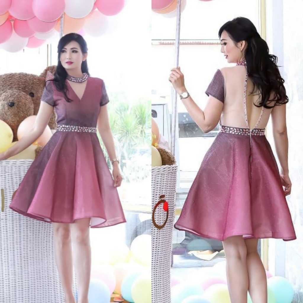 LR Boutique Midi Dress / Dress Pendek / Dress Simple / Dress Korea / Dress Pesta