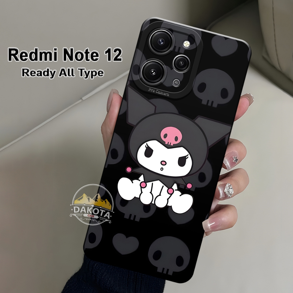 Casing Full Karet Untuk Hp Xiaomi Redmi Note 12 5G Terbaru - Case Silikon TPU Motif Kuromi Case Fusi