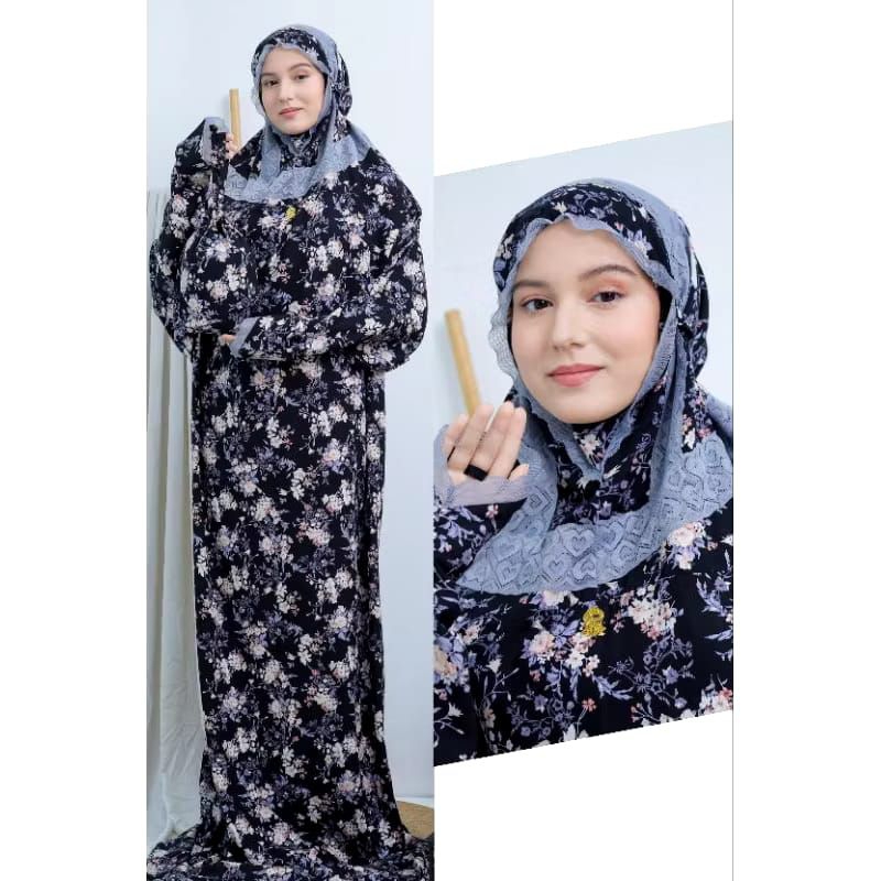 Mukena Latheefa by elkisa/mukena renda/mukena terusan/mukena premium/mukena alena/mukena alana/muken
