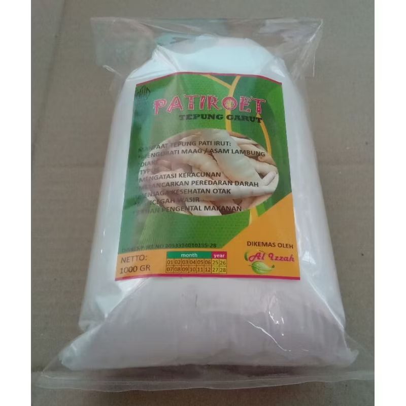 

Patiroet tepung Irut pati garut kualitas premium grade A ukuran 1kg