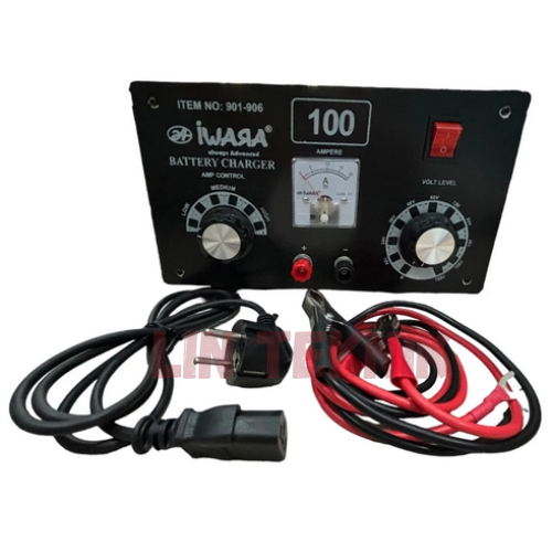 IWARA Battery Charger Accu 100 Ampere - Charger Aki Cas Aki Mobil Motor Casan Accu 100 A