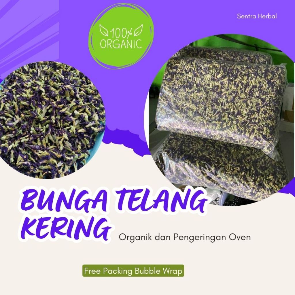 

Telang Kering Premium Teh Bunga Telang Biru Pewarna Makanan dan Minuman Telang Tisane Telang Untuk Kesehatan Mata Diabetes Teh Telangg Grade A