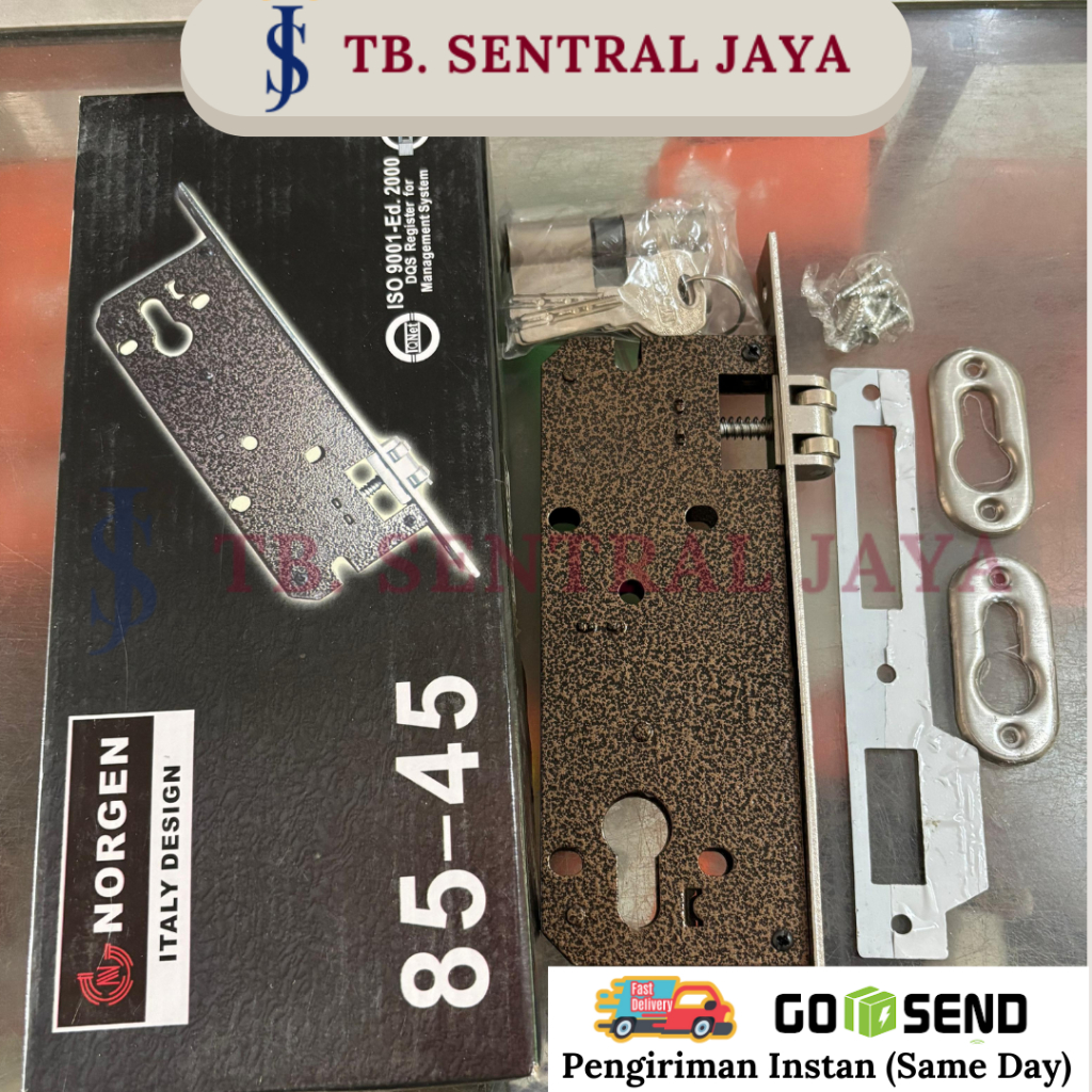 Body Kunci Pintu Ganda Norgen & YSK 85-45/Kunci Pintu Pelor /Body Kunci Pintu Besar