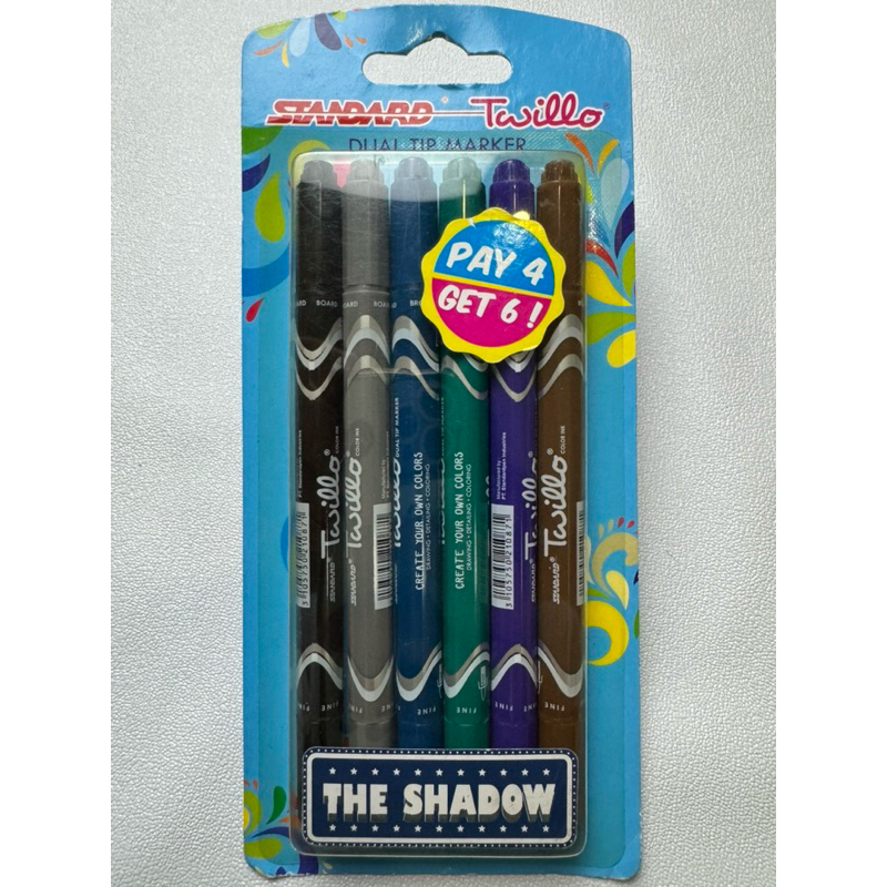 

Standard dual tip marker The shadow