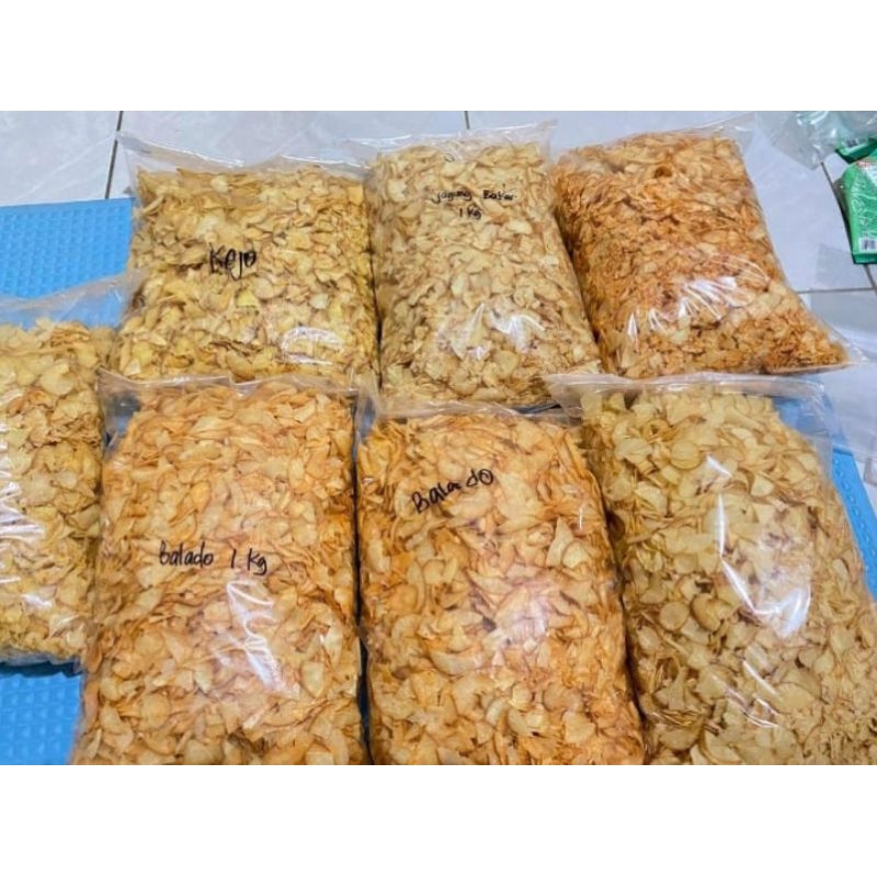 

keripik singkong patahan kusuka uk 1 kg rasa keju