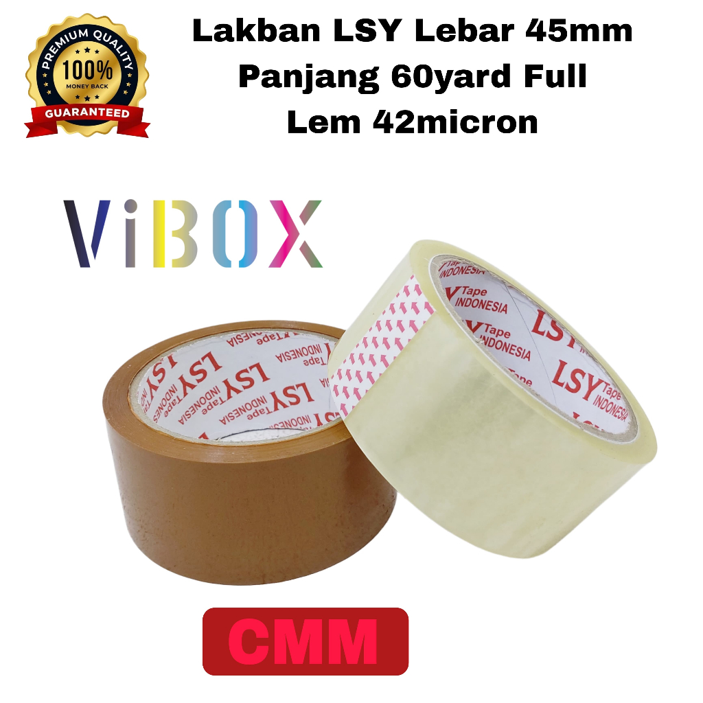 

CMM Lakban Coklat - Bening Termurah 45MM X 60 Yard Perekat Super Kuat, Tebal Dan Tidak Mudah Putus [RSJ]