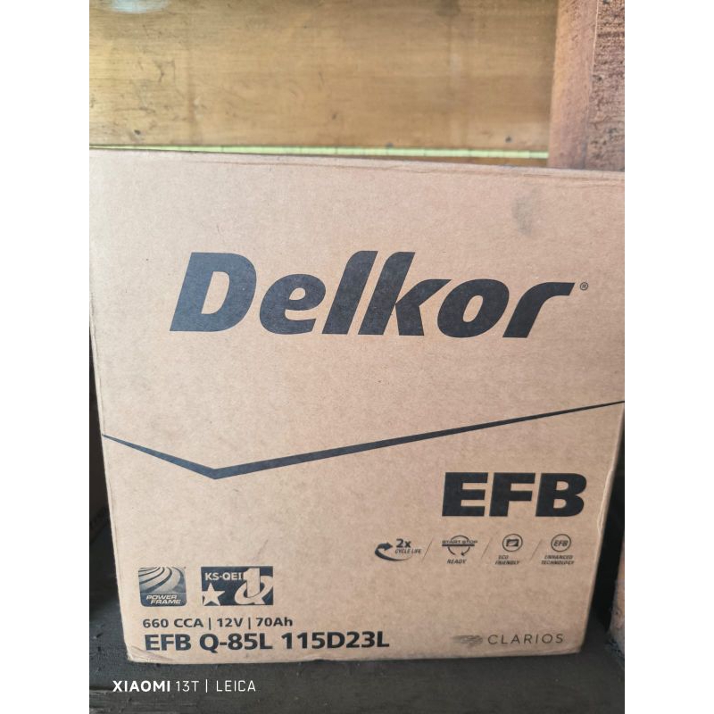 Aki mobil Delkor Q85// madeinkorea//garansi