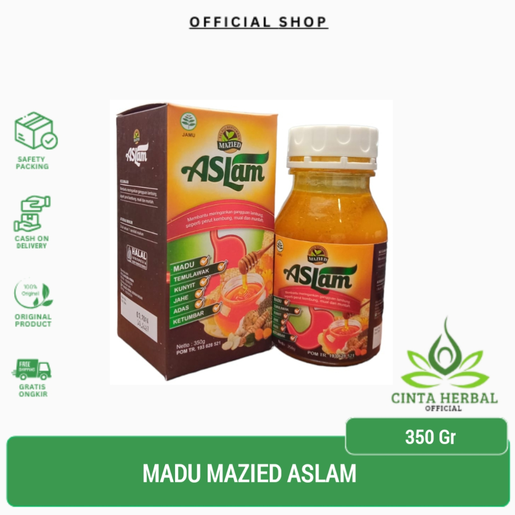 Madu Aslam 350 Gr | Madu Aslam Mazied Membantu Mengatasi Asam Lambung