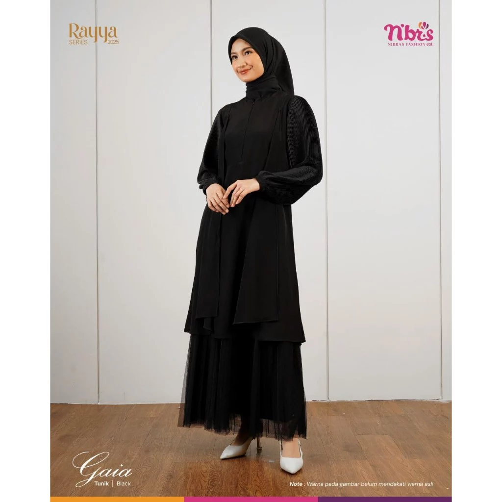 NIBRAS | Baju Tunik Wanita Dewasa Terbaru Sarimbit Gaia by Nibras | Atasan Muslimah