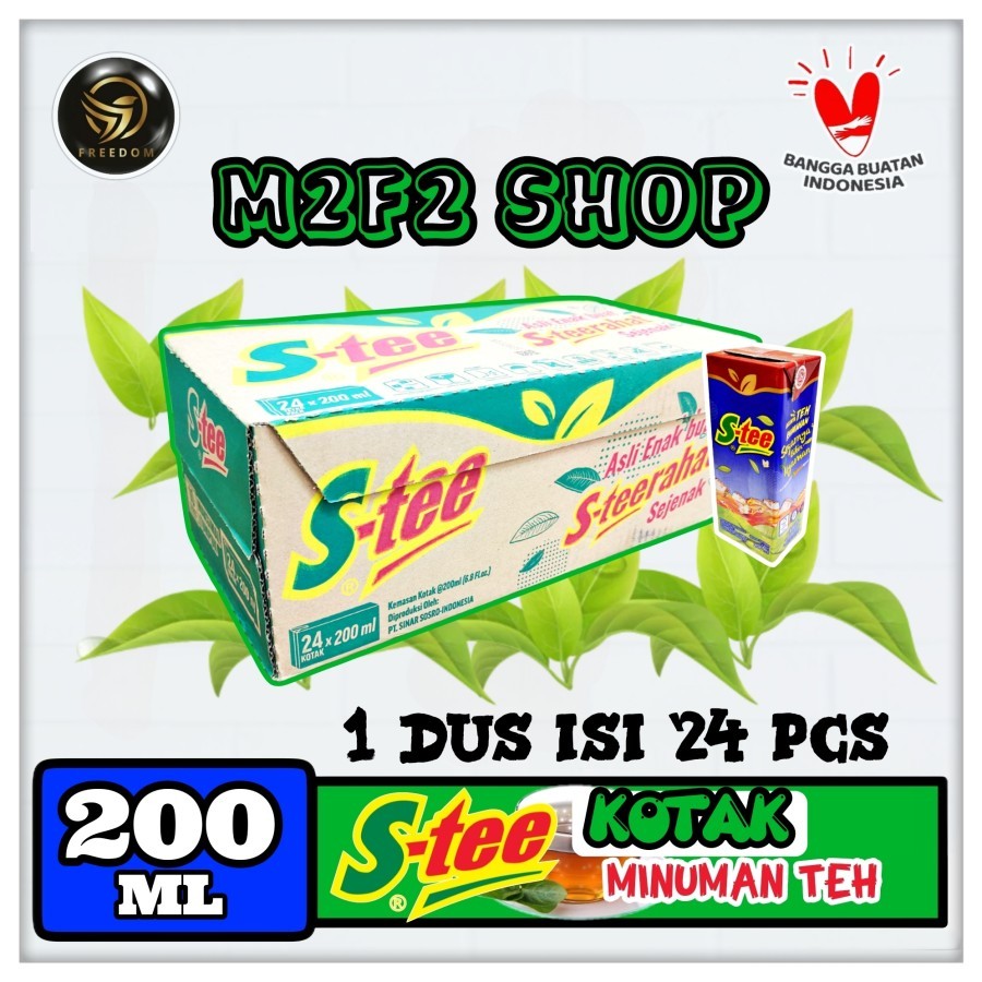 

S-tee | Stee Minuman Teh Kotak - 200 ml Kemasan Karton (Khusus Bluebird/Gojek/Grab)