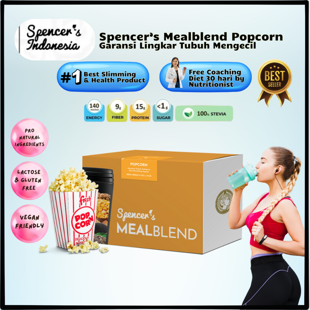

[PROMO] Spencer's MealBlend Popcorn Marsmallow Flavour - Pengganti Makanan Sehat Solusi Langsing