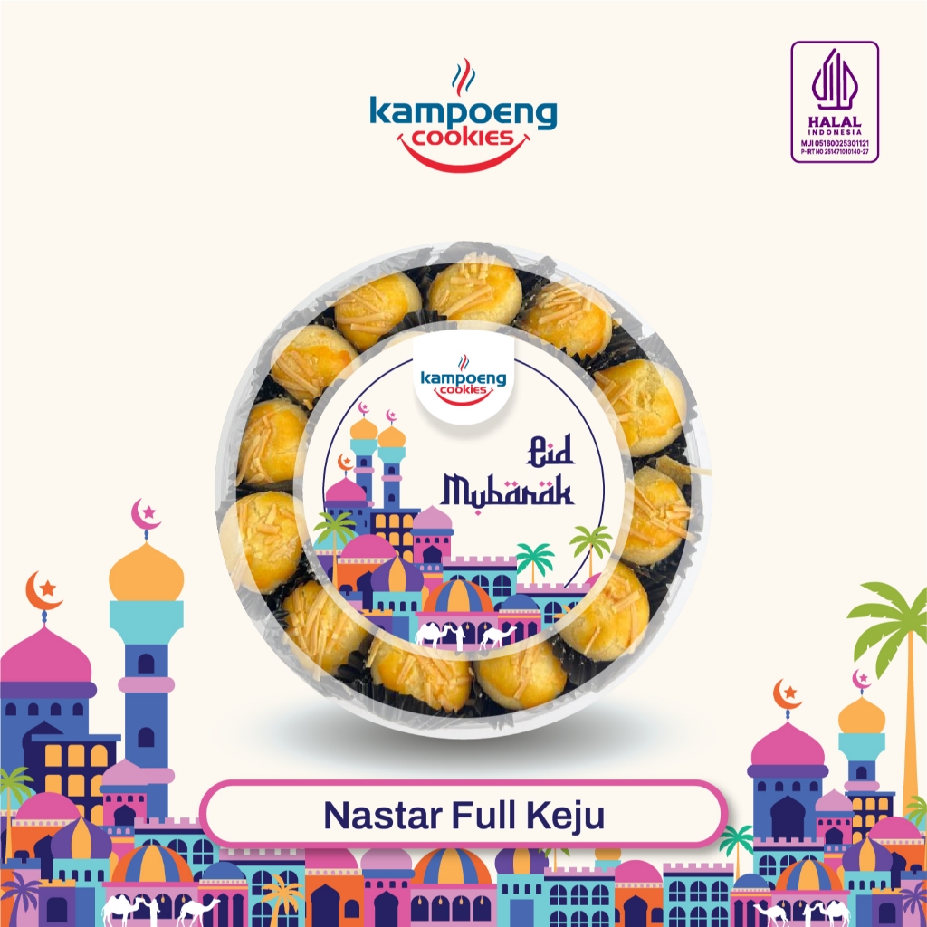 

Kue Kering Nastar Full Keju Premium Kampoeng Cookies Lebaran 350-500 gr