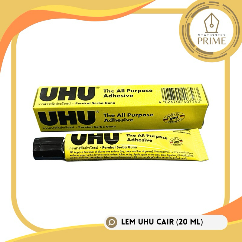 

Lem UHU Cair 20ml / Perekat Serba Guna / All Purpose Adhesive [PIECE]