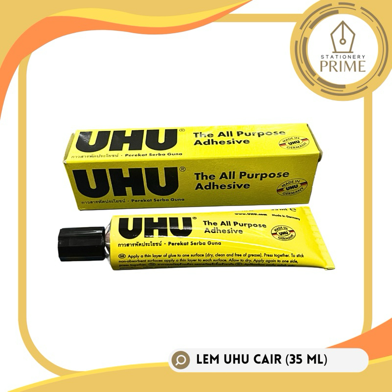 

Lem UHU Cair 35ml / Perekat Serba Guna / All Purpose Adhesive [PIECE]