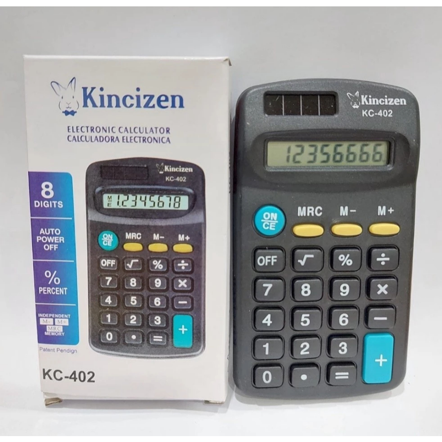 

Kalkulator merk KINCIZEN KC-402 KINCIZEN 402 8 DIGIT