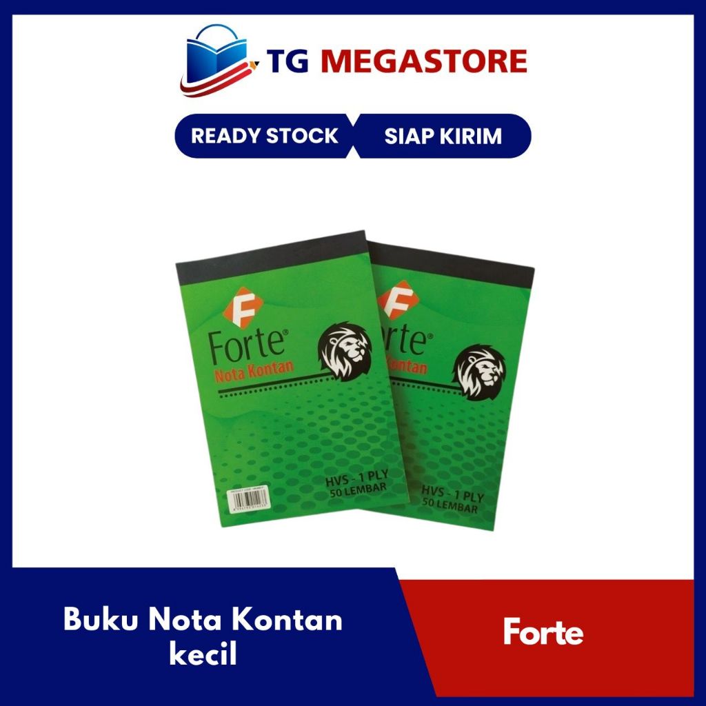 

Buku Nota Kontan Forte Kecil 1 ply 50 Lembar