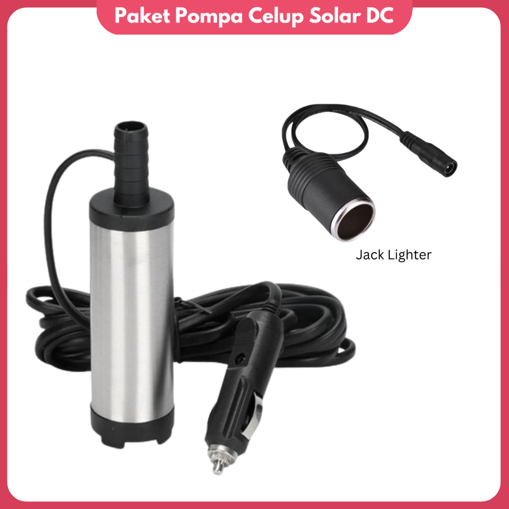 Pompa Celup Solar Mini Pompa Solar Portable DC 12v Mesin Pompa Sibel Sedot Minyak Submersible Jack F
