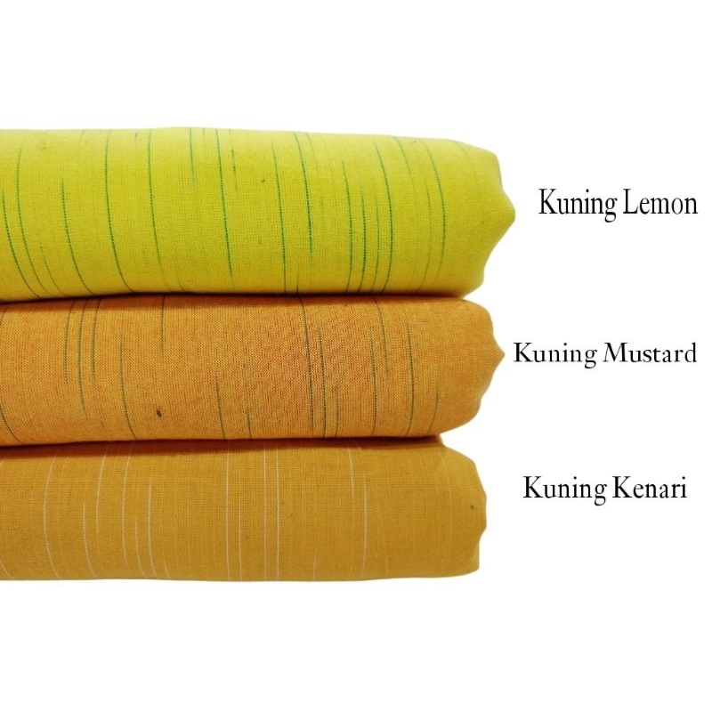 Kain Tenun Lurik Gerimis Kuning