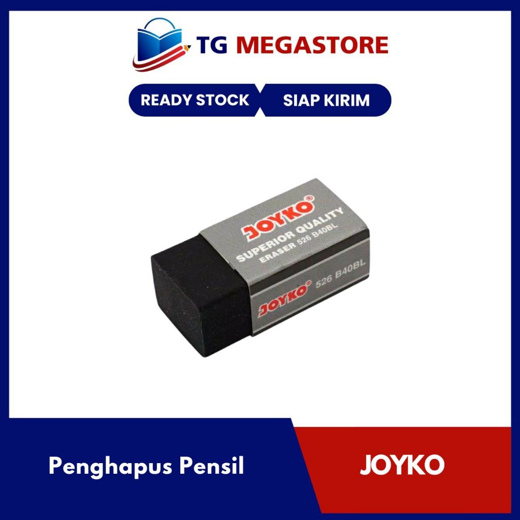 

Penghapus Pensil Joyko Hitam (526-B40BL)