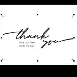 

THANK YOU CARD 2 MUKA 8 x 5 cm