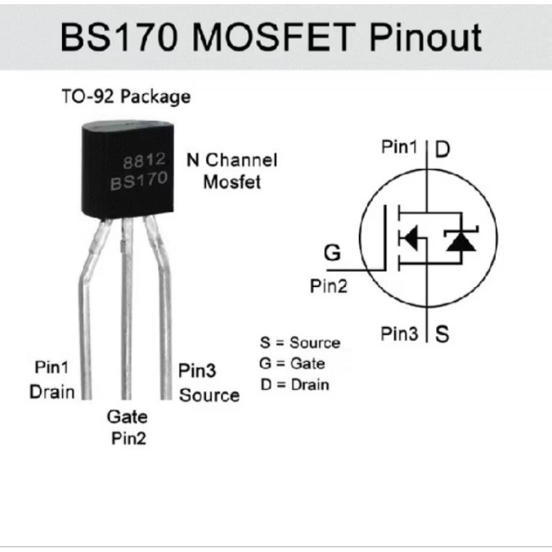 Transistor BS170 BS 170 Mosfet N-Channel