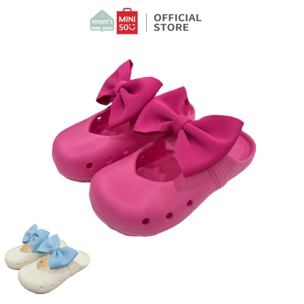 Miniso Sandal Wanita Women's slippers Sendal Women's Clogs  with Bow EVA Foot Protection Caquette
