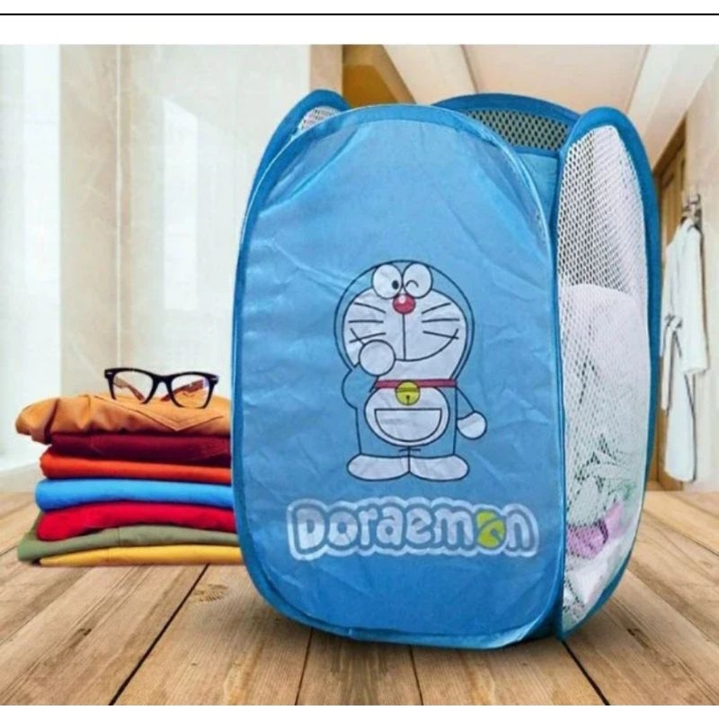 KERANJANG BAJU KOTOR LIPAT UNTUK BAYI DAN DEWASA BUKA TUTUP MOTIF KARAKTER | KRANJANG BAJU KOTOR BER