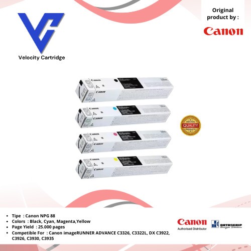 Toner canon NPG 88 original IRC3926 IRC3930 IRC3935 IRC3326 IRC3322