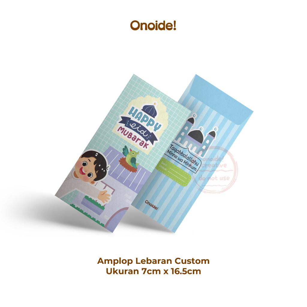 

Onoide! - Amplop Angpao THR Lebaran Lucu Unik Custom 6 Isi 5pcs Ukuran 7cm x 16.5cm