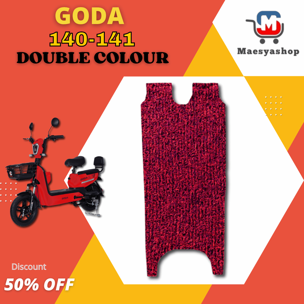 Karpet Sepeda Listrik Goda 140 141 Dua Warna MR