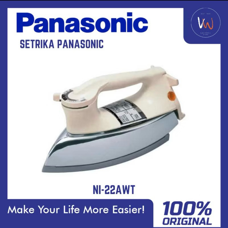 Setrika Panasonic NI-22AWT / Setrika Pakaian / Pelicin Baju Pakaian