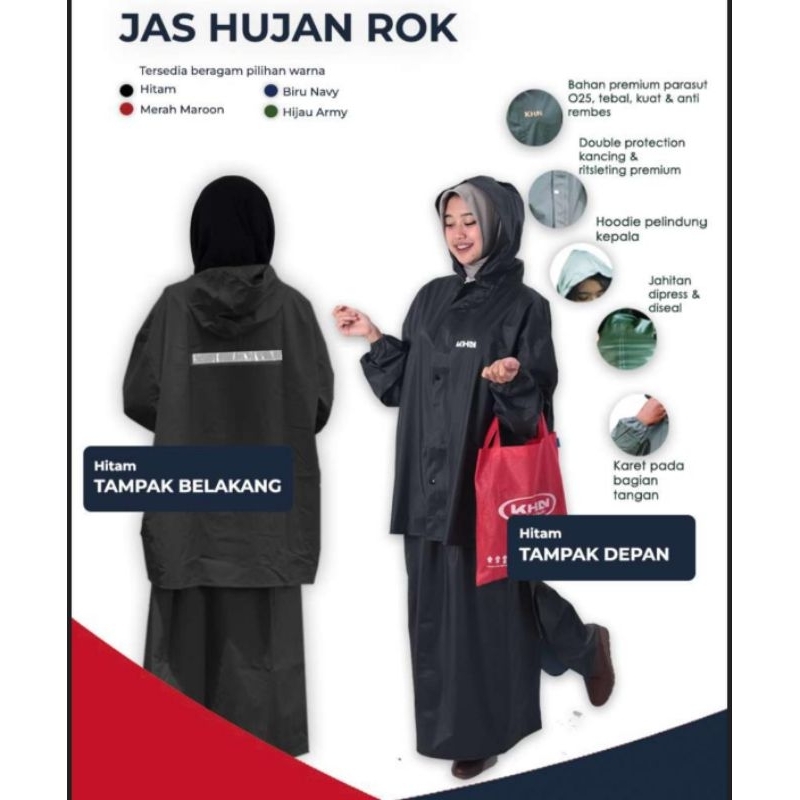 Jas Hujan KHN Setelan Rok