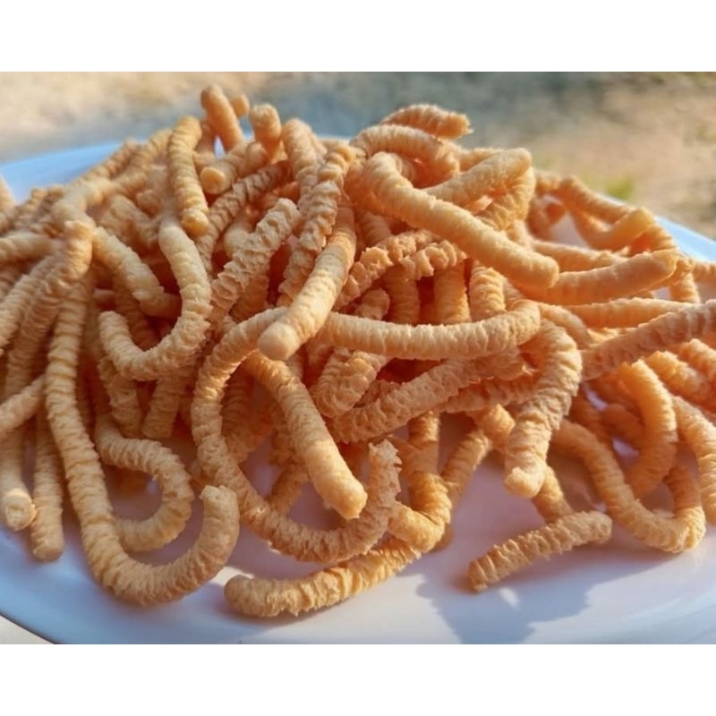 

kerupuk Ulat Sutra Premium Halal
