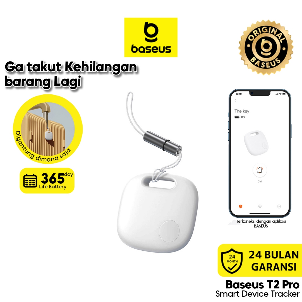 Baseus AirTag Serbaguna Deteksi Barang T2 Pro Smart Device Tracker Pelacak GPS