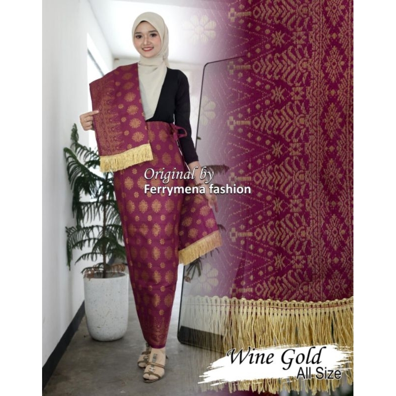 Rok somgket+slendang/ rok wisuda/rok muslim/rok pesta