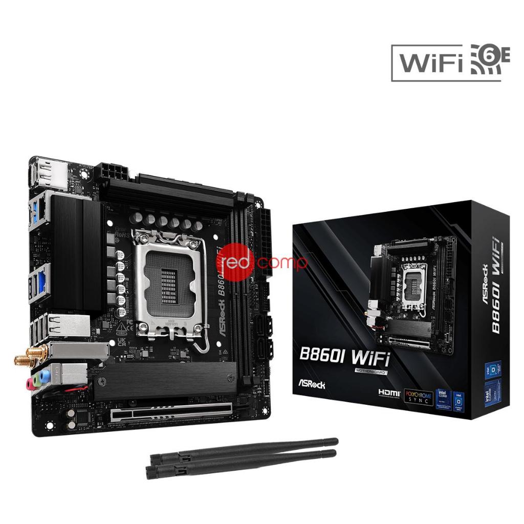 ASRock B860I WiFi Motherboard INTEL LGA 1851 DDR5 Mini ITX