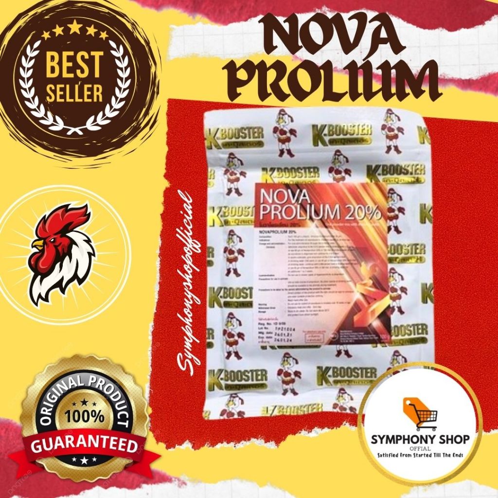 NOVA PROLIUM VITAMIN AYAM IMPORT THAILAND UNTUK AYAM PUCAT KURANG NAFSU MAKAN