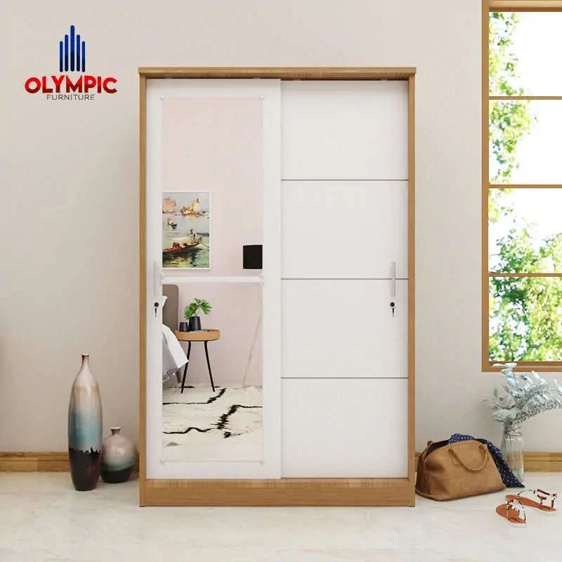 Olympic Silver Lemari Pakaian Sliding Door Eero