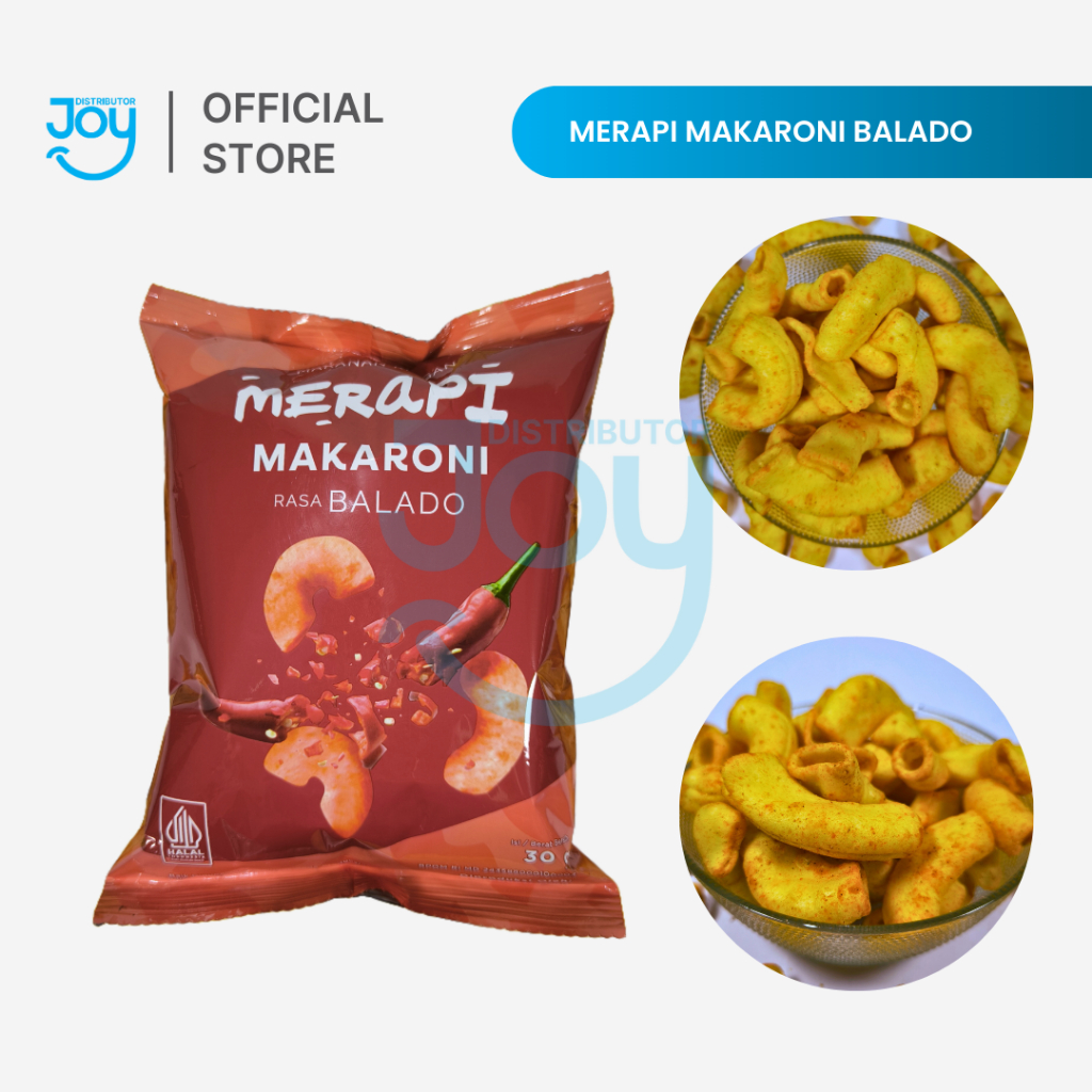 

(JOY) Isi 1pcs Makaroni Merapi Makaroni Renyah dan Gurih Rasa Balado, Sapi Panggang & Truffle