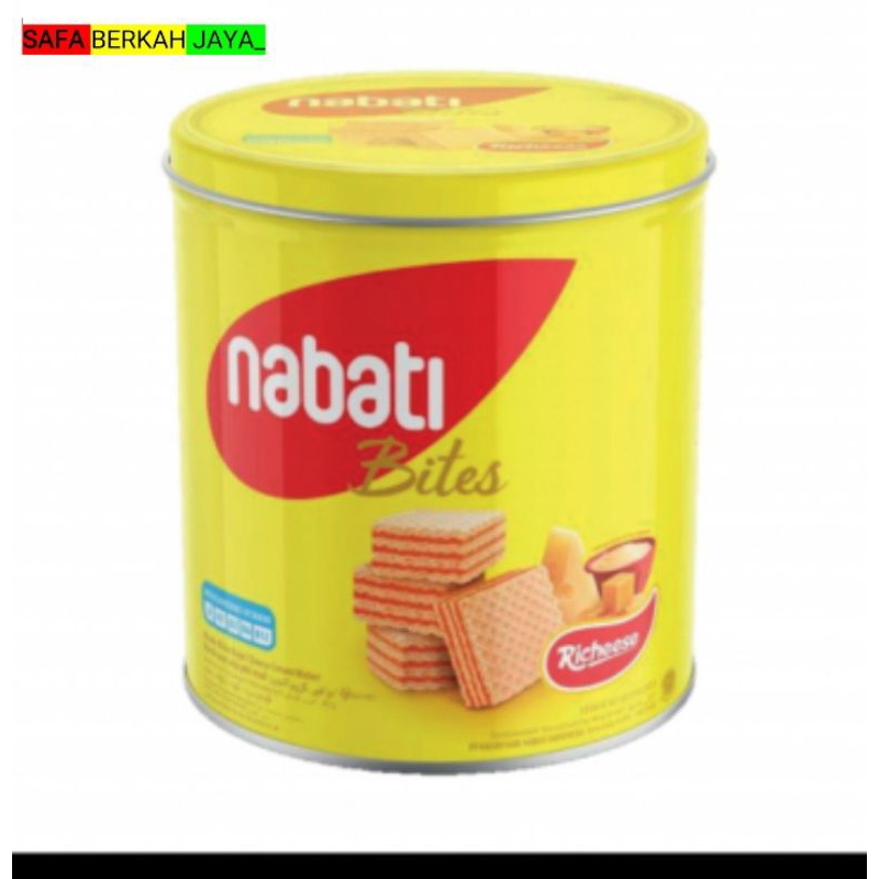 

Nabati Bites Richeese Wafer Keju Kaleng 240g / biskuit kaleng